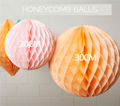 Honeycomb ball sizes