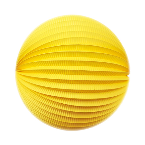 Lampion rond - 20cm - Jaune whizz