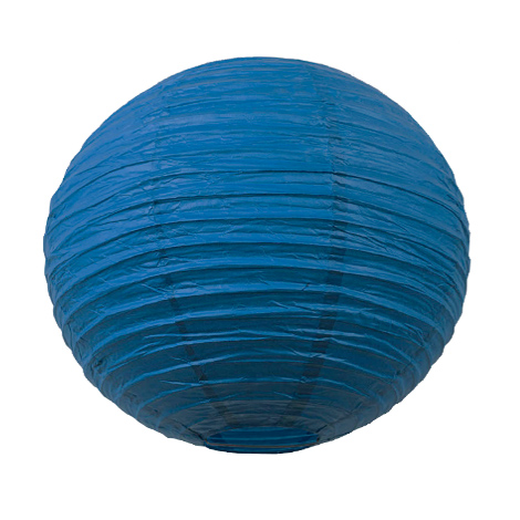 Lanterne chinoise - 35cm - Bleu pleine mer