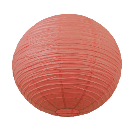 Lanterne chinoise - 50cm - Pretty corail