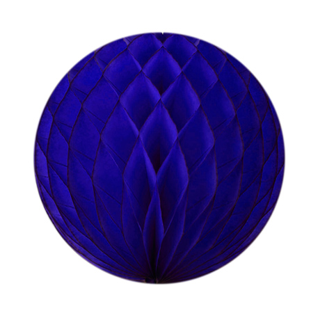 Boule papier alvéolé - 30 cm - Bleu océan