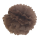 Pompon en papier - 40 cm - Marron glacé