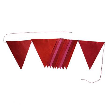 Flags garland - 2m - Red dream