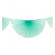 Tissue fans bunting - 3 m - Frosted mint