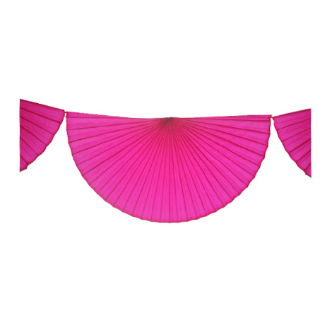 Tissue fans bunting - 3 m - Vitamine pink