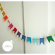 Happy Flags Garland - 1,5 m - Rainbow dream