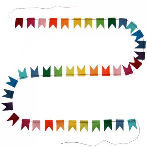 Happy Flags Garland - 1,5 m - Rainbow dream