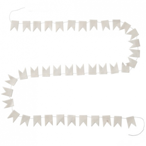 Happy Flags Garland - 1,5 m - Pure