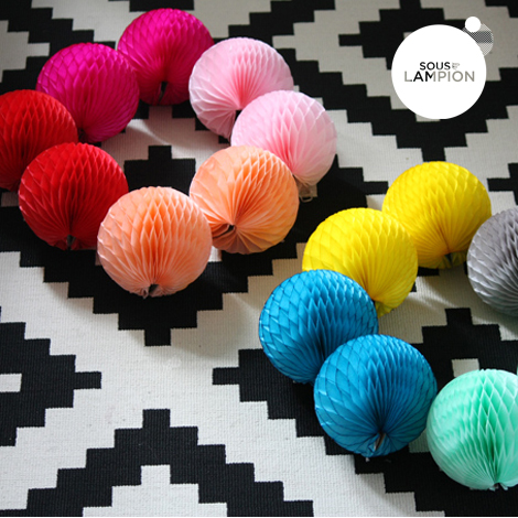 mini honeycomb balls 12cm