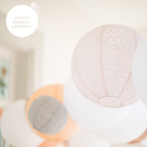 8'' Coral Lipstick Paper Lantern