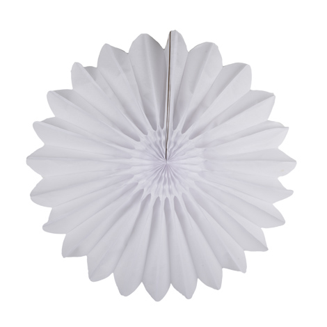 Rosace en papier - 35cm - Blanche