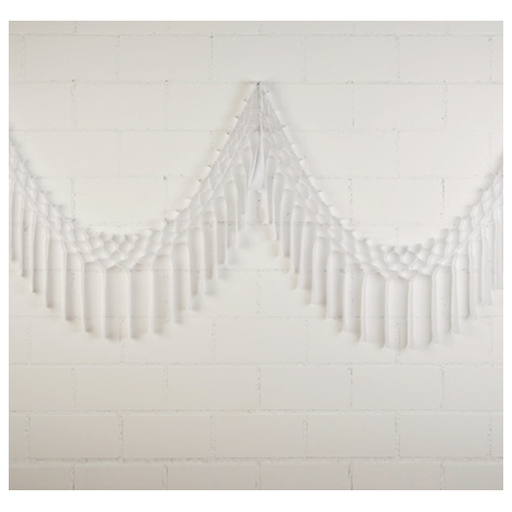 Guirlande frangée - 3,5m - Blanche