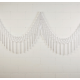 Guirlande frangée - 3,5m - Blanche