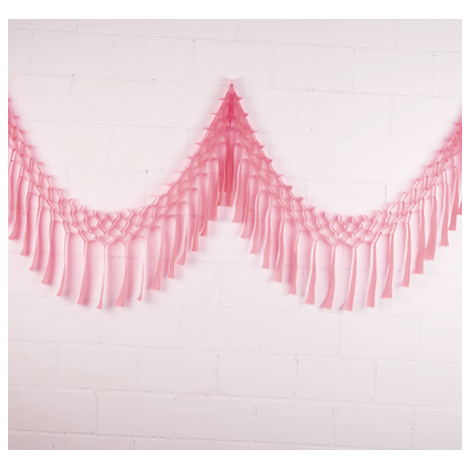 Streamer garland - 3,5m - Powder pink