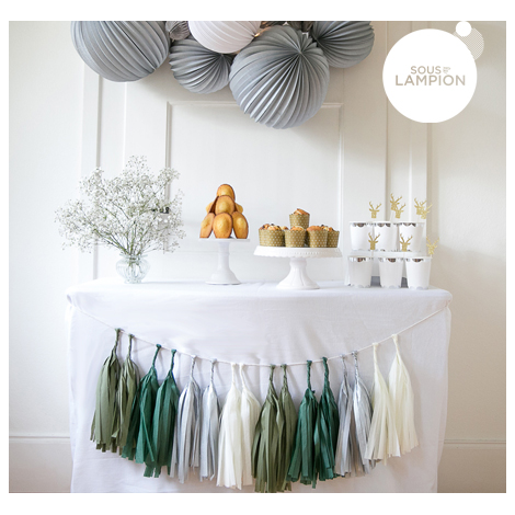 Guirlande de tassels pour une sweet table