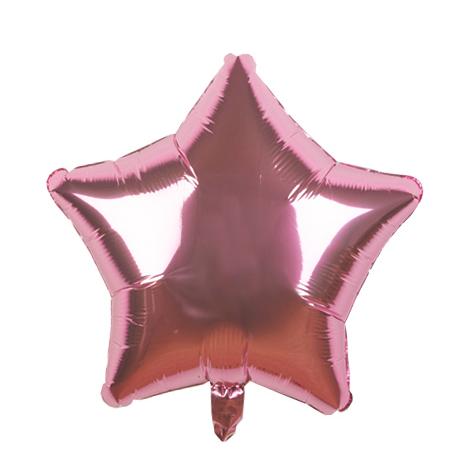 Ballon étoile rose pour anniversaire