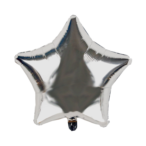 Silver star balloon