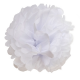 Pompon en papier blanc mariage