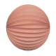 Peach pink accordion paper lantern