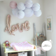 Bannière ballon LOVE calligraphié - 40cm - Rose gold