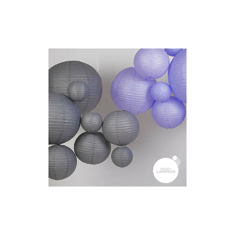 Large grey wedding paper lantern