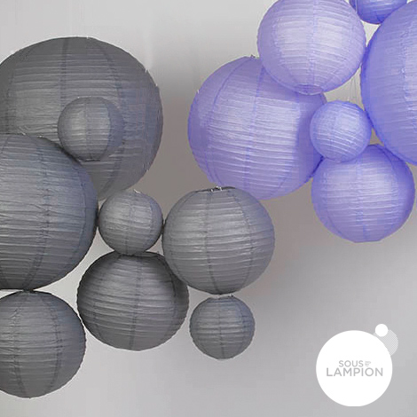 grey paper lanterns