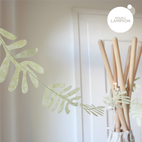 Leaf garland - 1,50 m - Fresh green