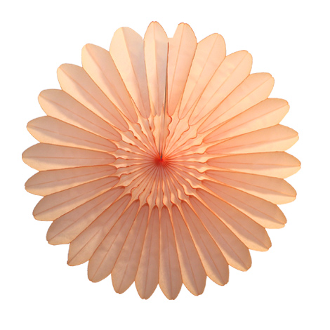 Paper fan - 35cm - Vintage peach