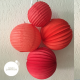 Paper lantern - 50cm - Coral red
