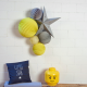 Yellow and grey nursery decor idea