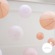 Pink wedding - set of 9 paper lanterns