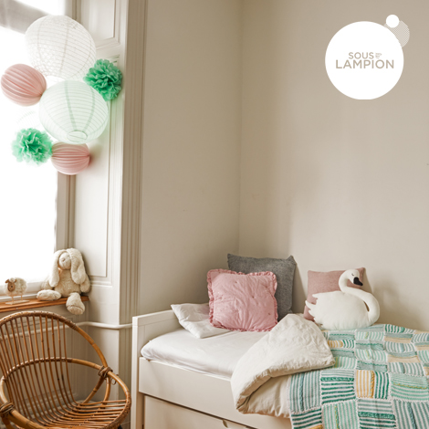 mint and pink nursery decor - Under The Paper Lantern 