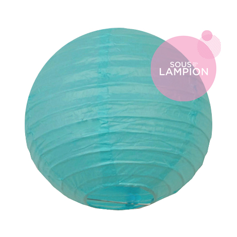 mini aqua paper lantern for nursery decoration