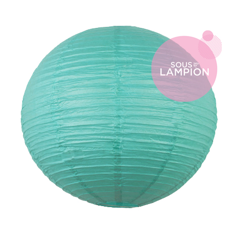 Large aqua paper lantern for wedding decoration