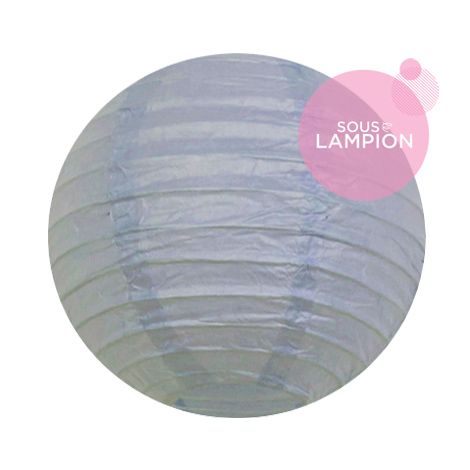 Paper lantern - 15cm - Feather blue