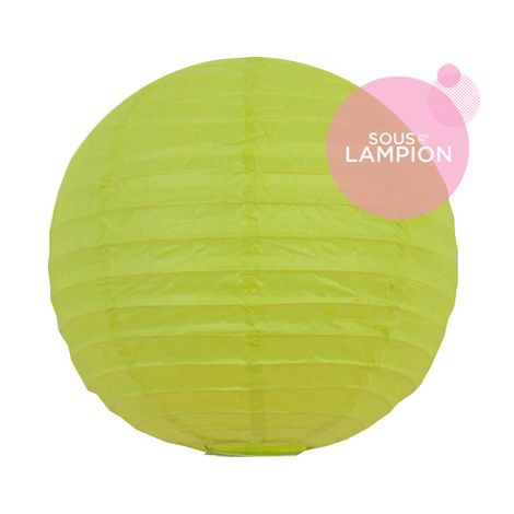 petite lanterne en papier citron vert