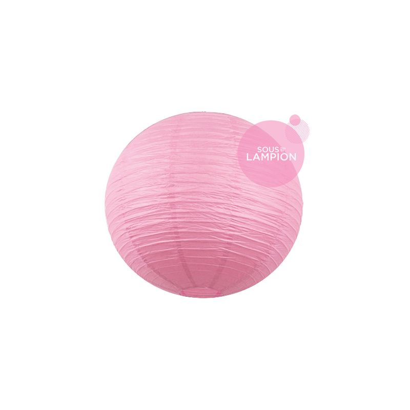 Oversized powder pink paper lantern for a wedding