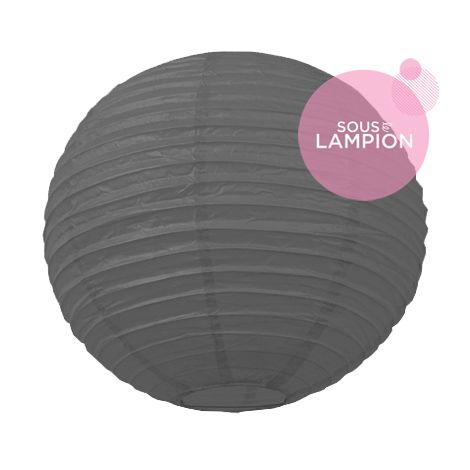 grey paper lantern