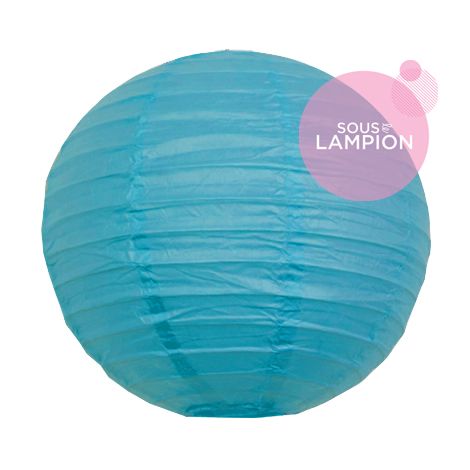 Lanterne chinoise - 35cm - Bleu pleine mer