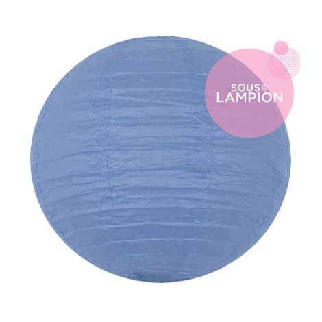 Lanterne chinoise - 35cm - Bleu pleine mer