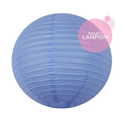 Lanterne chinoise - 35cm - Bleu pleine mer