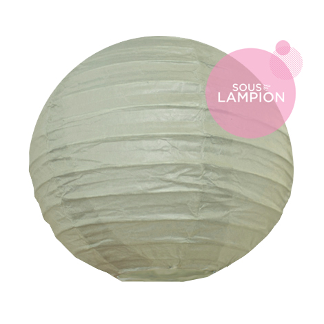 small sage color paper lantern