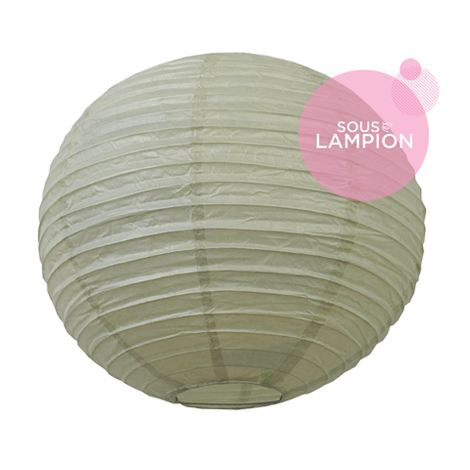 Lanterne chinoise - 35cm - Gris nuage
