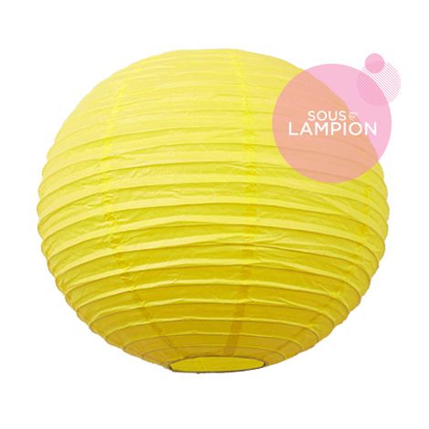 Lanterne chinoise - 35cm - Jaune sunshine