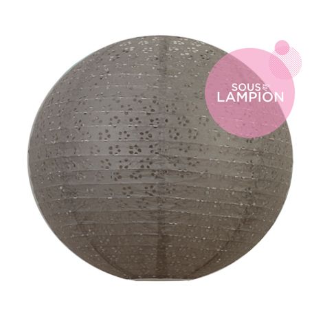 Eyelet lantern - 35cm - Cumulus grey