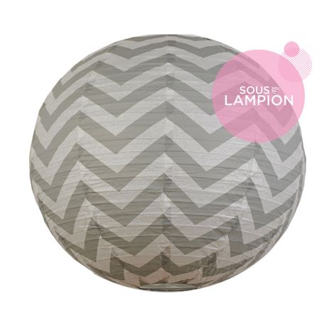 lanterne chevron grise pour une décoration de salle de mariage ou de chambre