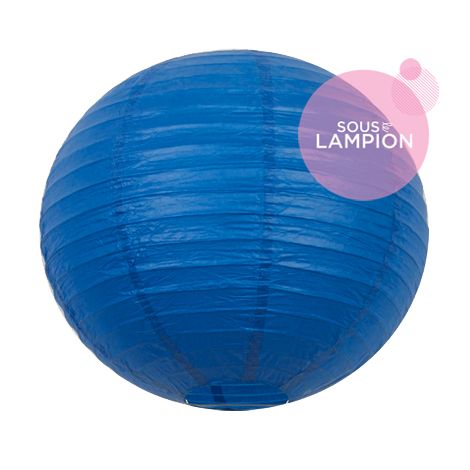 Paper lantern - 35cm - Kos blue