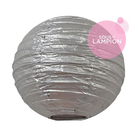 Paper lantern - 15cm - Silver star