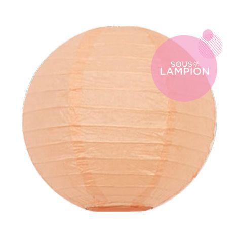 Paper lantern - 15cm - Pastel peach