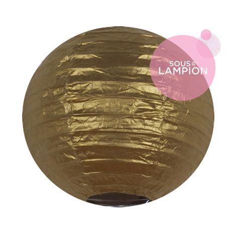 Paper lantern - 15cm - Gold